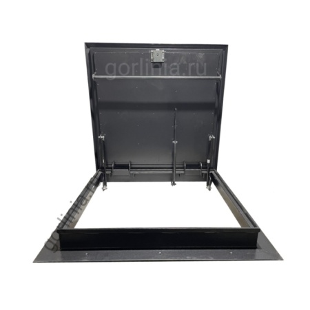 Люк кровельный ЛКР для выхода на крышу - петли, газлифты и ручка нижнего закрывания