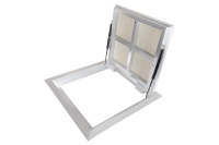 Люк в подвал Периметр 800х800п откидной алюминиевый