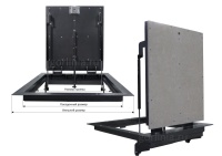 Напольный люк Стелс-У 1200*600п уголок утепленный схемы